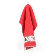 Handdoek - Vogels - Rood